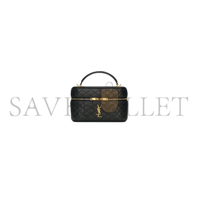 YSL GABY VANITY BAG IN QUILTED PATENT LEATHER 7667311EL071000 (18*11*6.5cm)